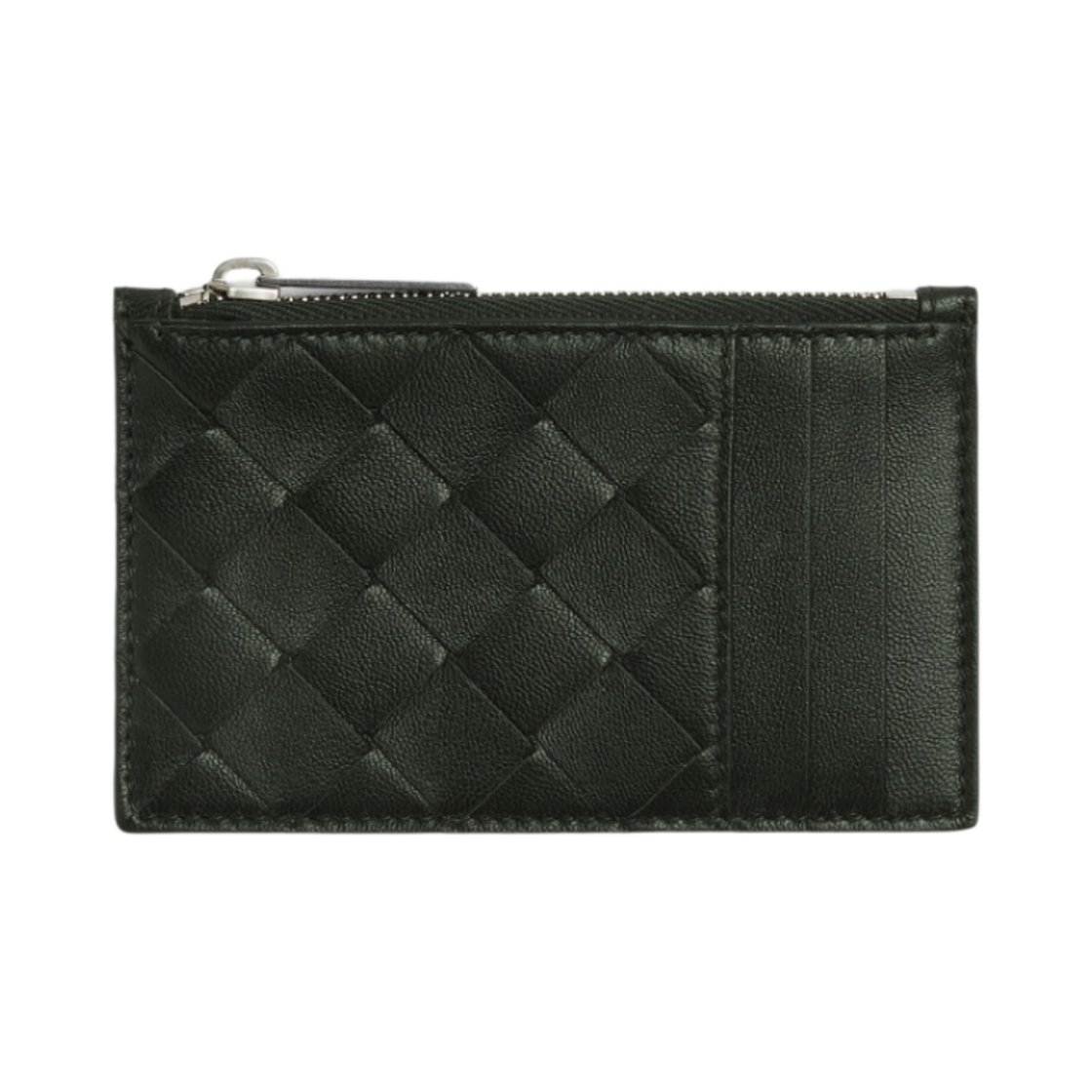 보테가 베네타 지퍼 카드 케이스 다크 그린(Bottega Veneta Zipped Card Case Dark Green) - 1