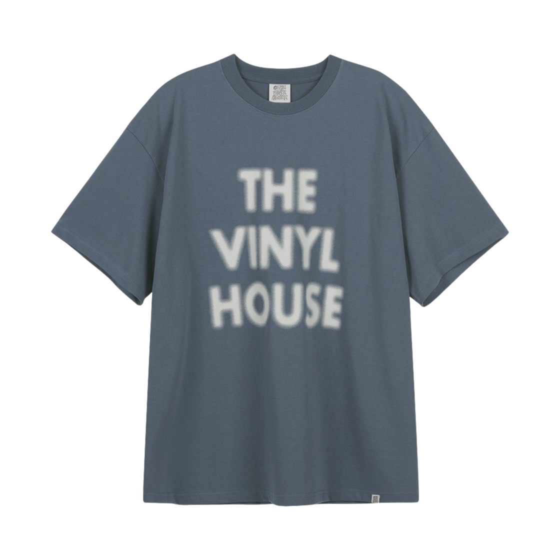 더바이닐하우스 스프레이 로고 티셔츠 블루(Thevinylhouse Spray Logo T-Shirt Blue)