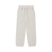 BY RANG Logo Velour Track Pants Cream