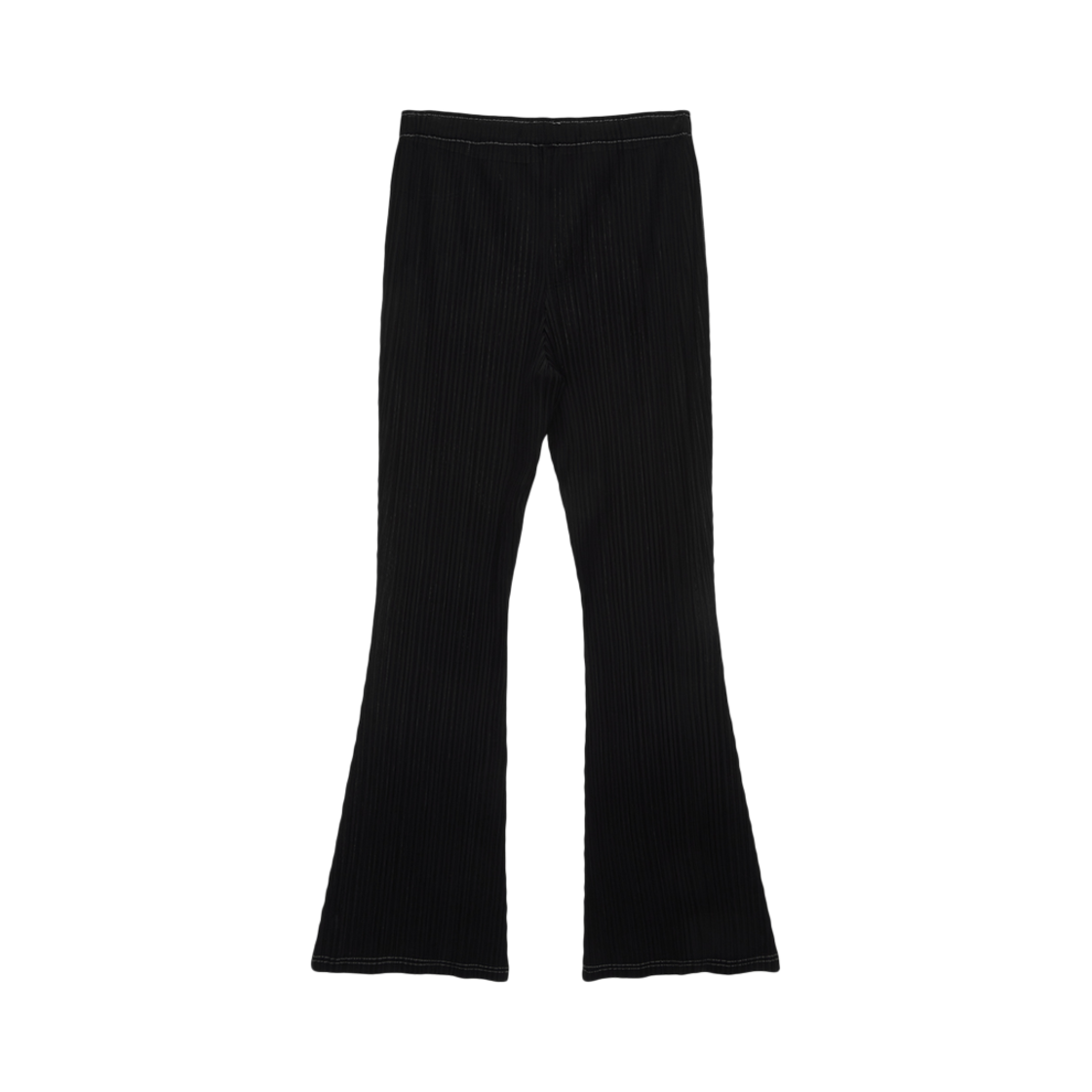 (W) 마뗑킴 플리츠 스티치 레이어드 팬츠 블랙((W) Matin Kim Pleats Stitch Layered Pants Black) - 2