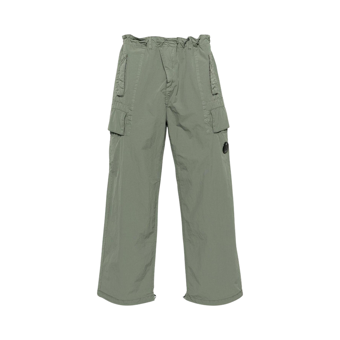 16CMPA199A005991G627 C.P. Company Flatt Nylon Oversized Cargo Pants Agave Green - 24SS