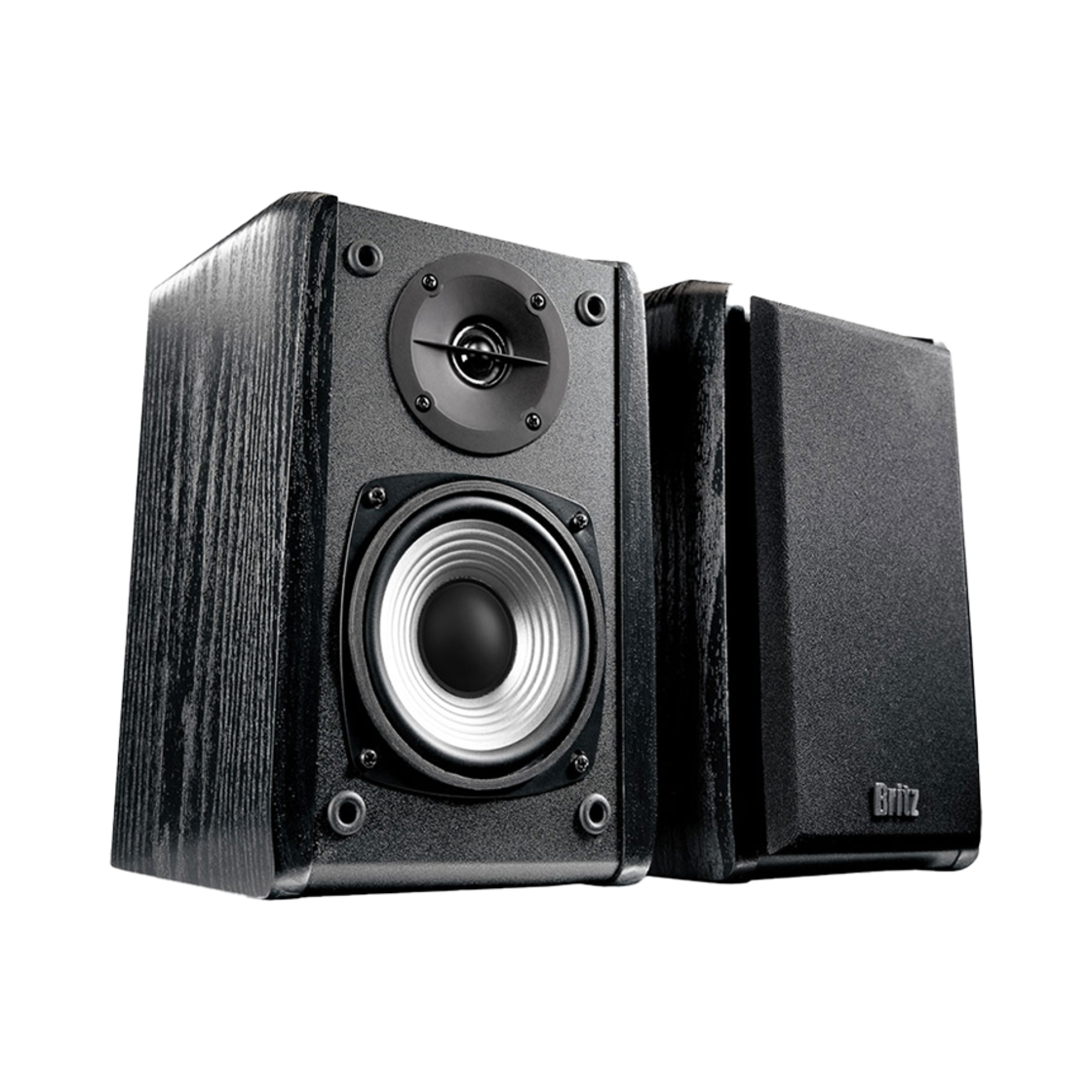 BR-1000APLUS Britz Br-1000A Plus 2-Channel Speaker Dual Deep Dark Premium Woofer Speaker