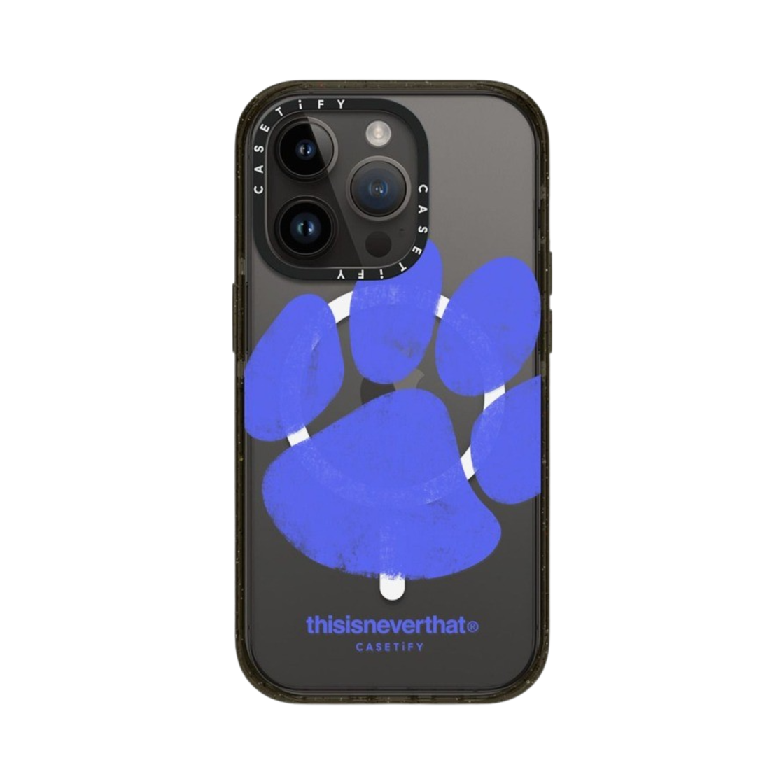 케이스티파이 x 디스이즈네버댓 아이폰 포우 맥세이프 임팩트 케이스 클리어 블랙(Casetify x Thisisneverthat iPhone Paw Magsafe Impact Case Clear Black) - 3