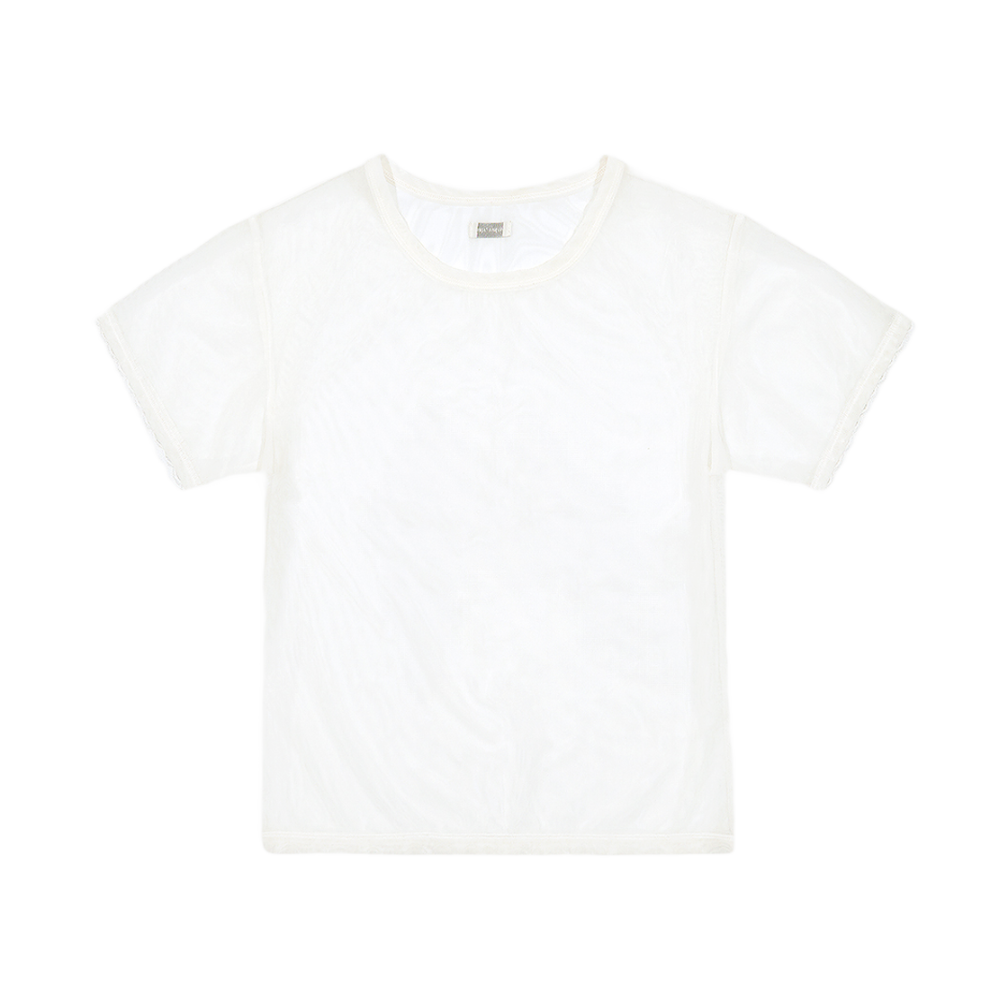 마가린핑거스 레이스 매쉬 티셔츠 아이보리