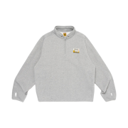 Human Made Fleece Sweat Half Zip Pullover Gray