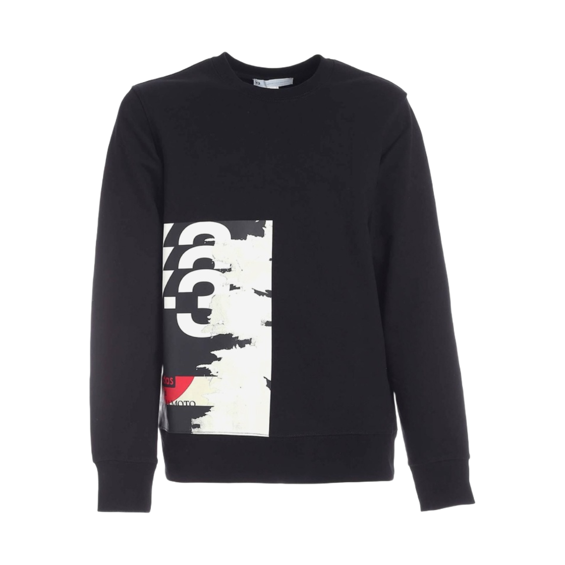 GK4387 Y-3 CH1 Graphic Crew Sweatshirt Black
