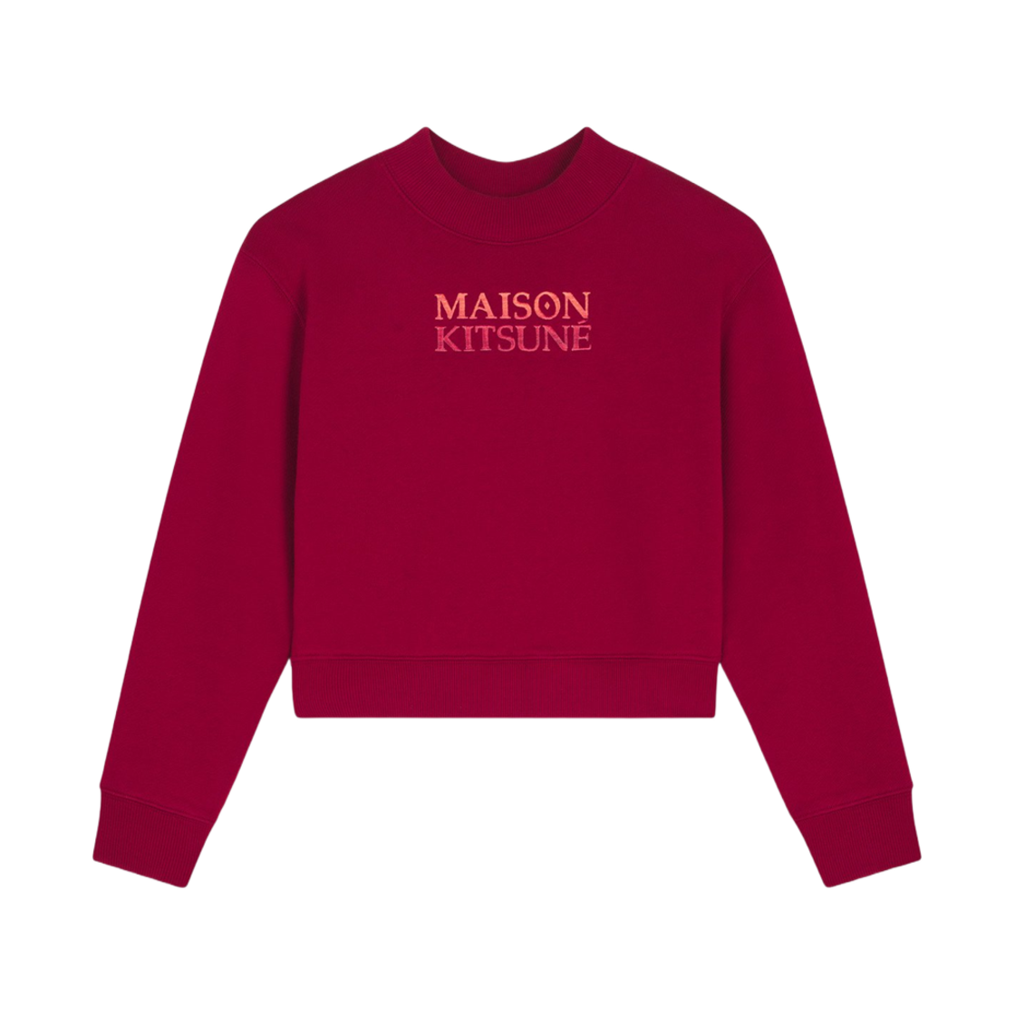 NW00309KM0326-P660 (W) Maison Kitsune Gradient Boxy Sweatshirt Winterberry