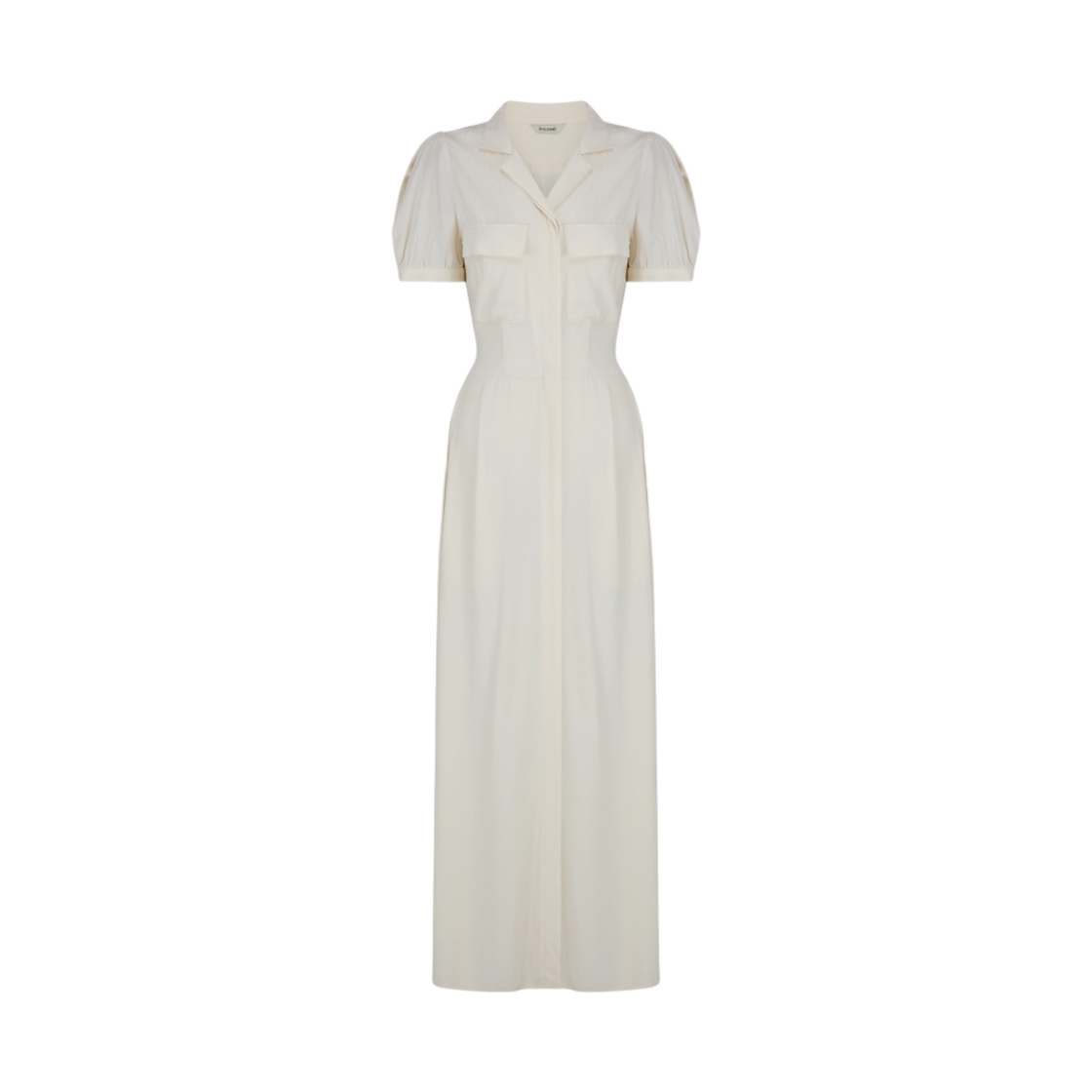 (W) 아비에무아 모달 셔츠 드레스 크림((W) Aviemuah Modal Shirt Dress Cream) - 1