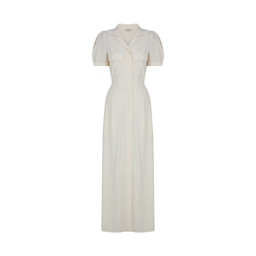 (W) Aviemuah Modal Shirt Dress Cream