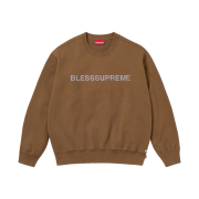 Supreme x Bless Crewneck Olive Brown - 23FW