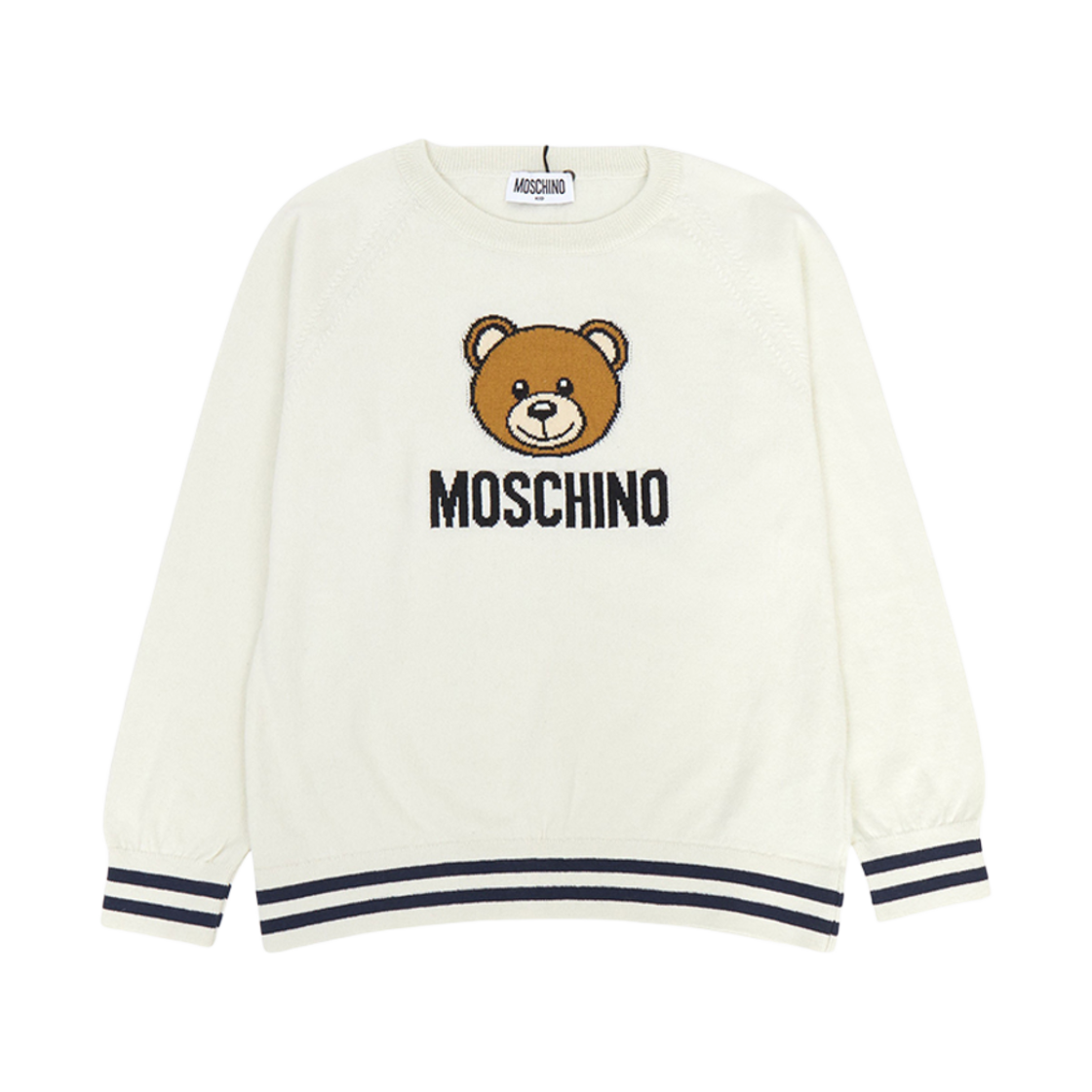 HUW015LHE4310063 (Kids) Moschino Knitwear Ivory