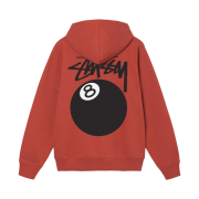 Stussy 8 Ball Hoodie Brick - 21FW