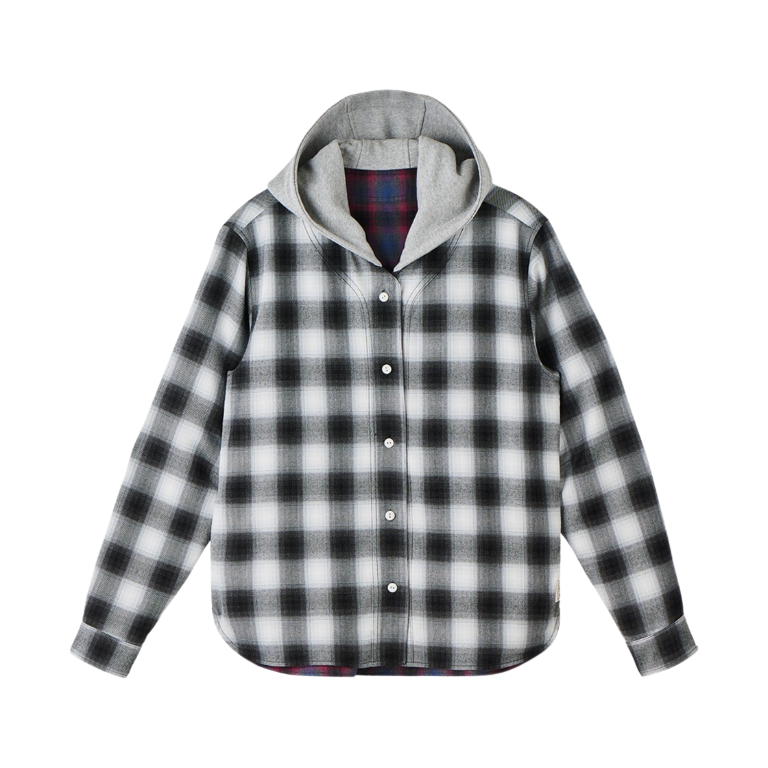 saf00116 Safarispot Cottage Reversible Hoodie Shirket Black Purple
