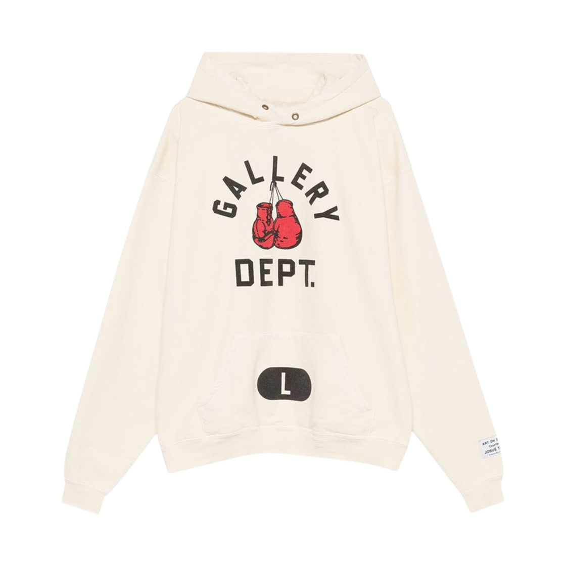 갤러리 디파트먼트 복싱 머치 후드 크림(Gallery Dept. Boxing Merch Hoodie Cream) - 1