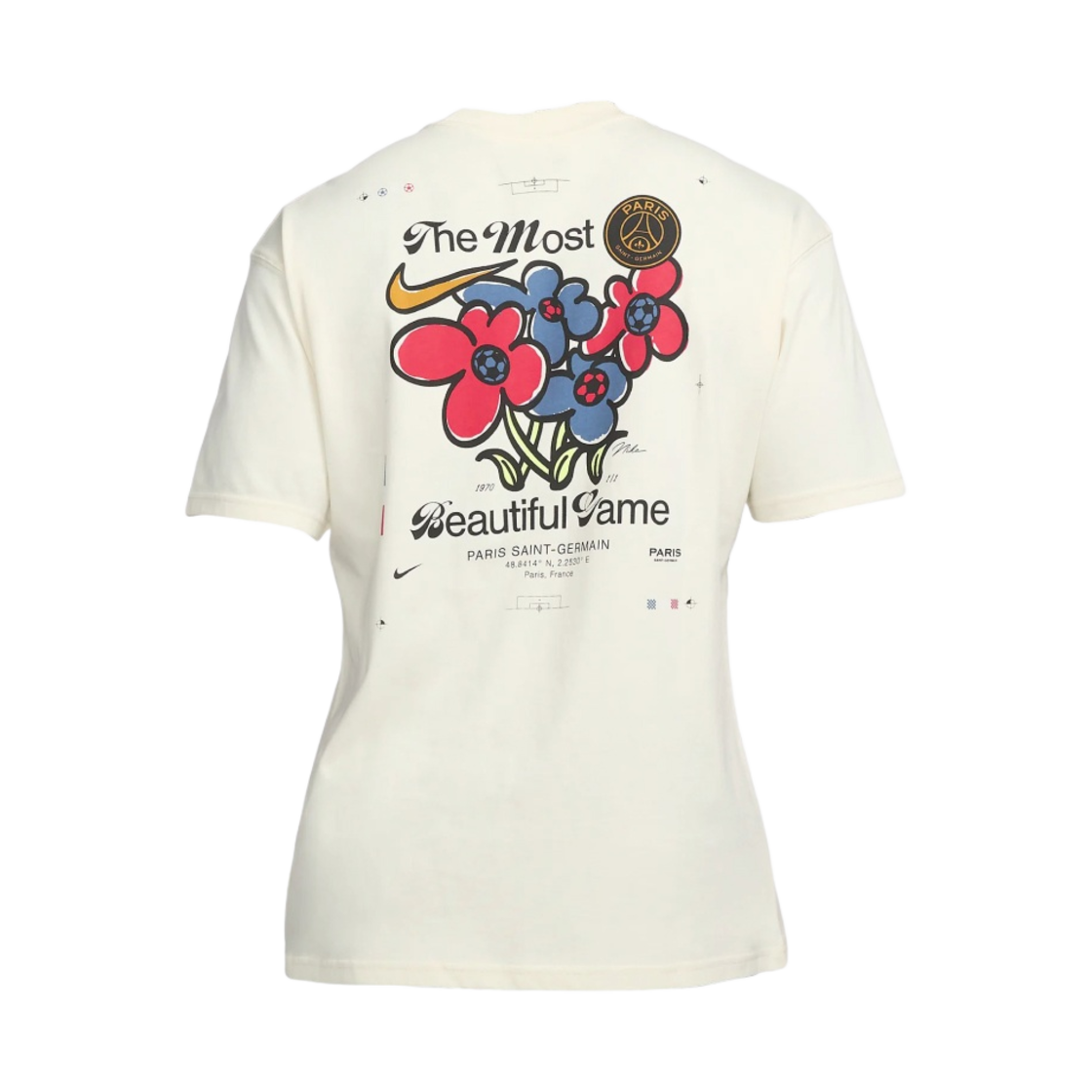 나이키 파리 생제르맹 맥스90 풋볼 티셔츠 코코넛 밀크(Nike Paris Saint-Germain Max90 Football T-Shirt Coconut Milk) - 2