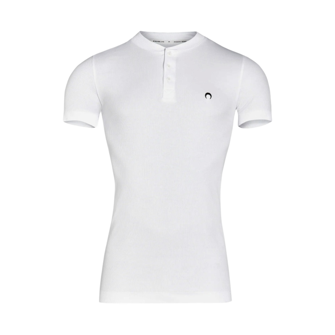 T364 Marine Serre Organic Cotton Button Up Henley White