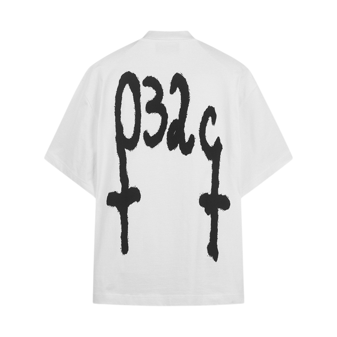 032c 메이헴 오버사이즈 티셔츠 화이트(032c Mayhem Oversized T-Shirt White)