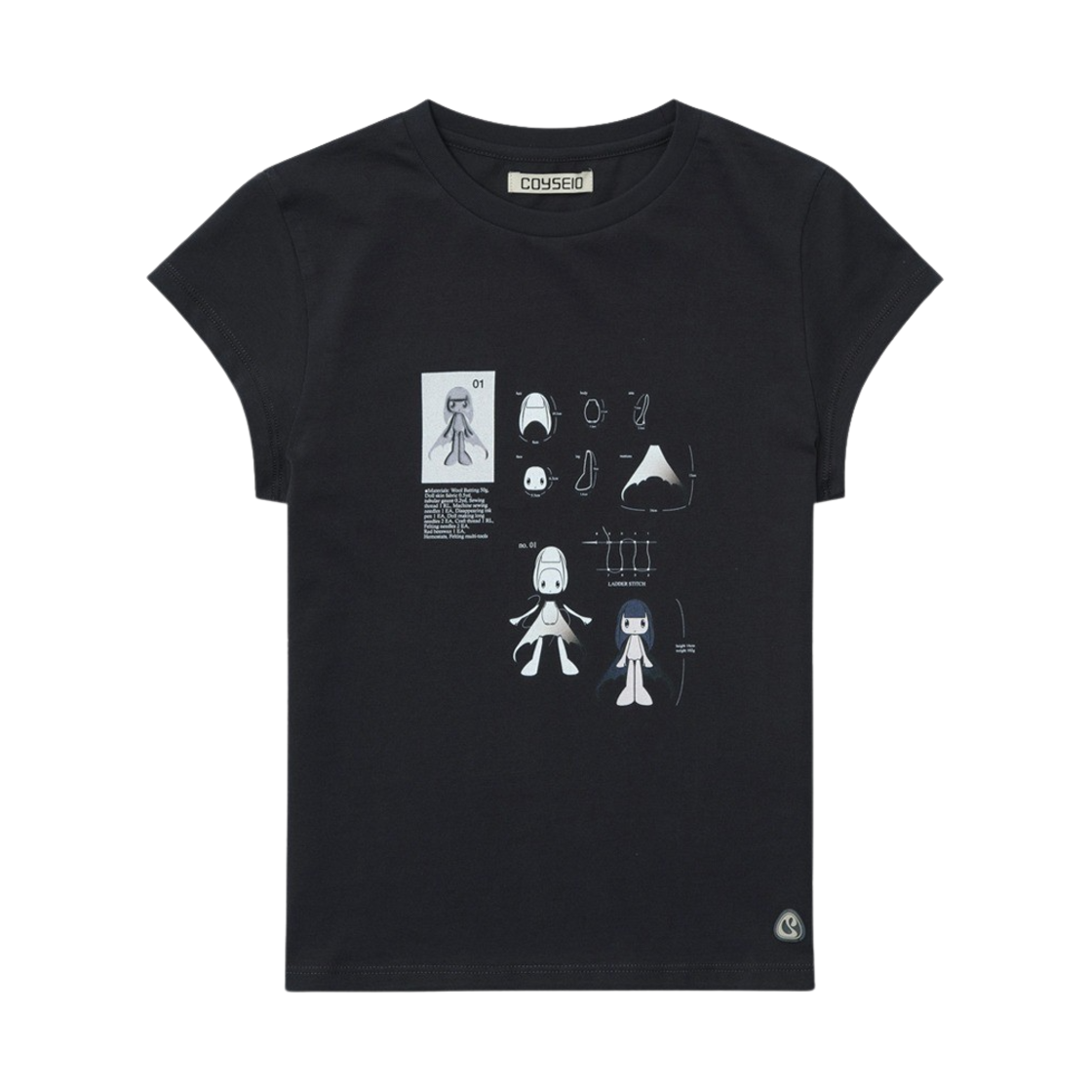 【COYSEIO】 LEGNA T-SHIRT CHARCOAL 코이세이오 레그나 티셔츠 차콜 | COYSEIO | KREAM