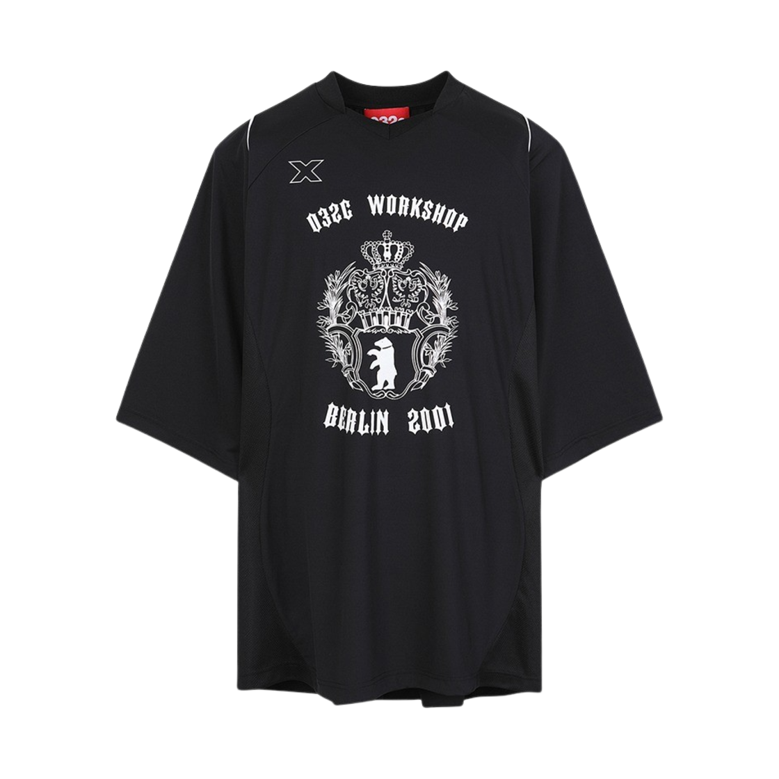 032c 배르 퍼포먼스 티셔츠 블랙(032c Bar Performance T-Shirt Black)