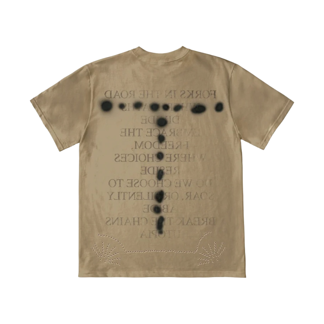 트래비스 스캇 스프레이드 티셔츠 베이지(Travis Scott Sprayed T-Shirt Beige) - 2