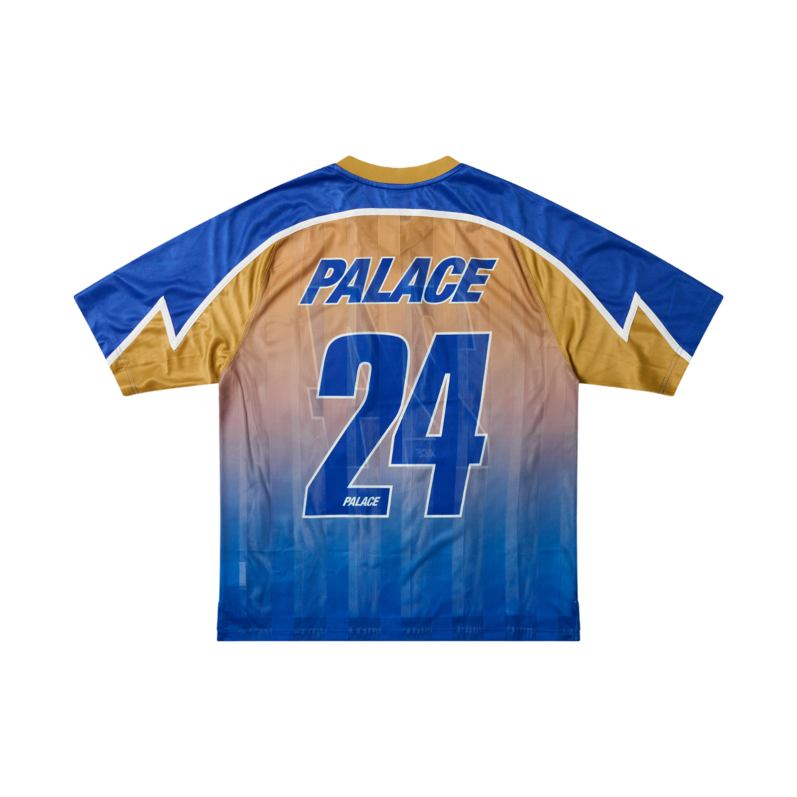 팔라스 메쉬 스트라이프 저지 블루 골드 - 24FW(Palace Meshy Stripe Jersey Blue Gold - 24FW)