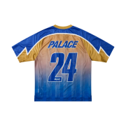 Palace Meshy Stripe Jersey Blue Gold - 24FW