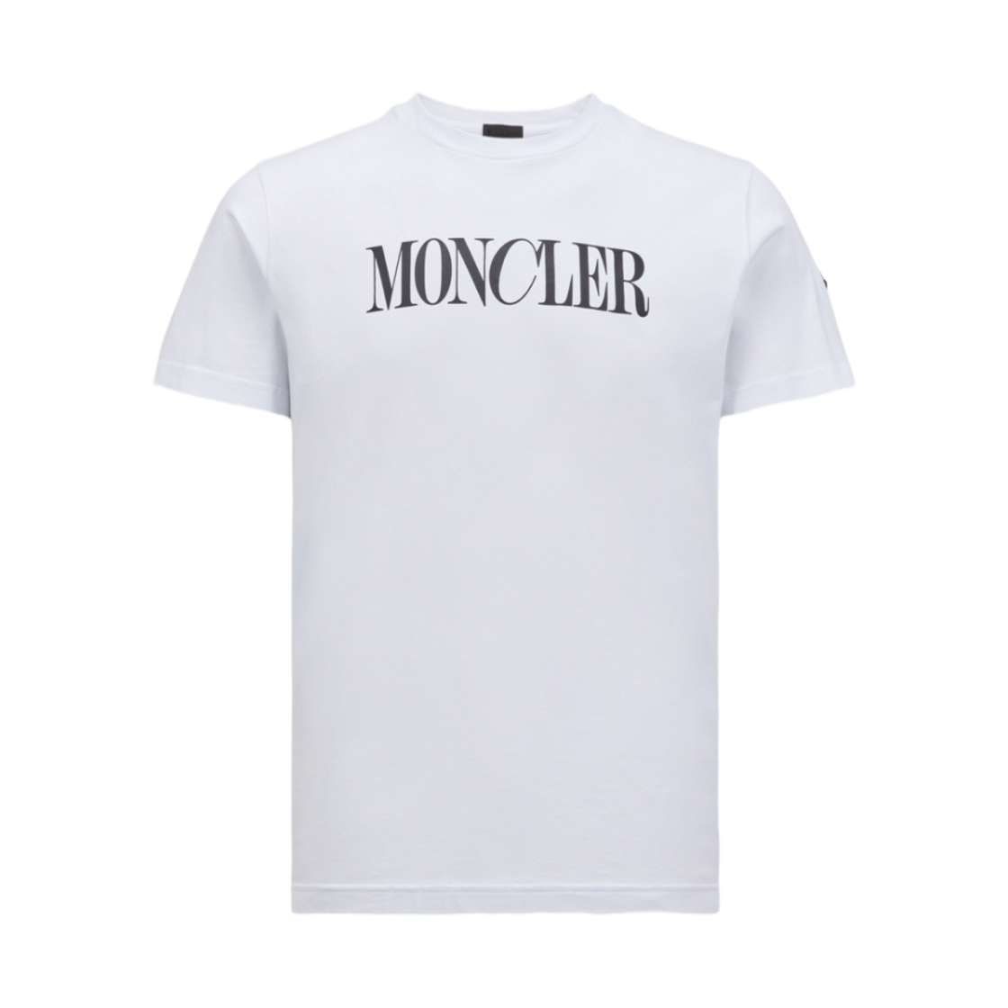 即発 MONCLER Tシャツ 8C00031 001ホワイト White Logo-Print Cotton-Jersey T-Shirt | MONCLER | MR PORTER