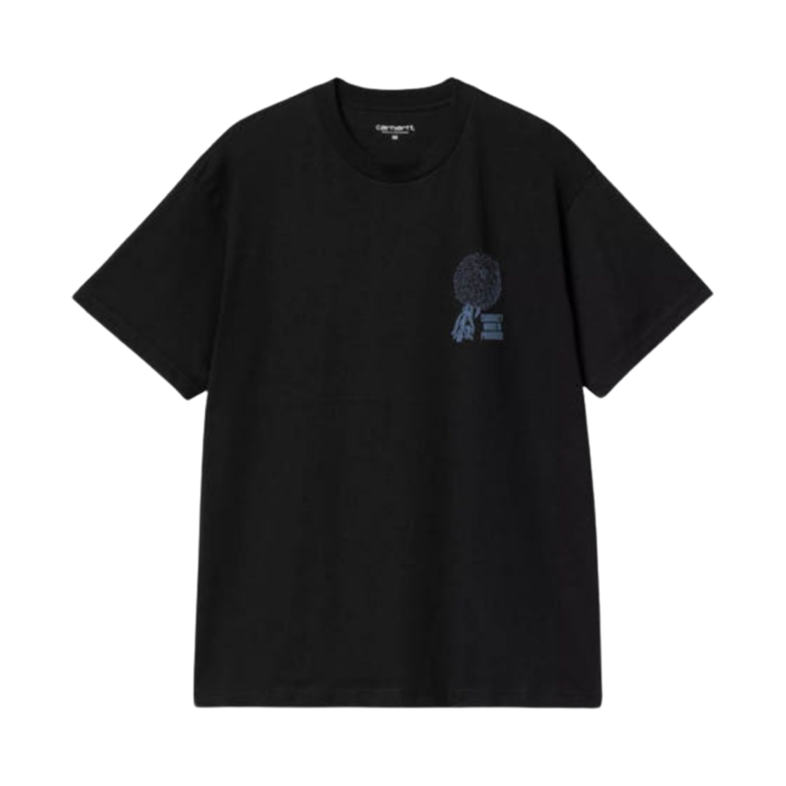 I033970-89-XX Carhartt WIP Chrysanthemum T-Shirt Black - 대표 이미지 #1