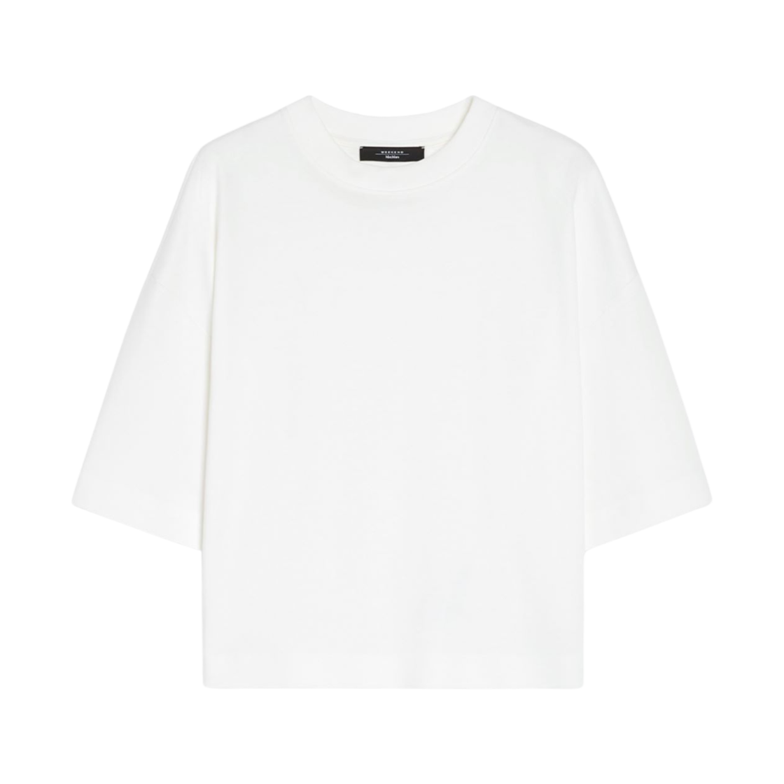 GEORGIA-003 (W) Weekend Max Mara Georgia Cotton Jersey and Viscose T-Shirt White
