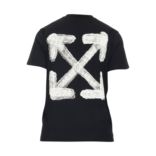 OMAA027S25JER00B1001 Off-White Spray Arrow Slim T-Shirt Black