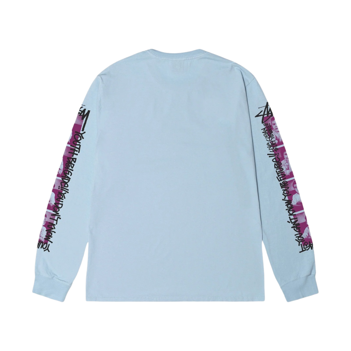 스투시 유스 브리게이드 피그먼트 다이드 롱슬리브 티셔츠 스카이 블루(Stussy Youth Brigade Pigment Dyed LS T-Shirt Sky Blue) - 2