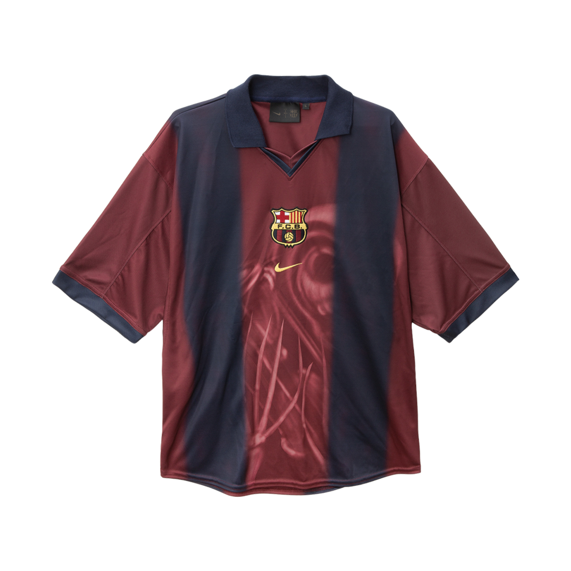 - Nike FC Barcelona x Travis Scott Retro 2000/01 Home Skeleton Jersey Multicolor (Non Marking Ver.)