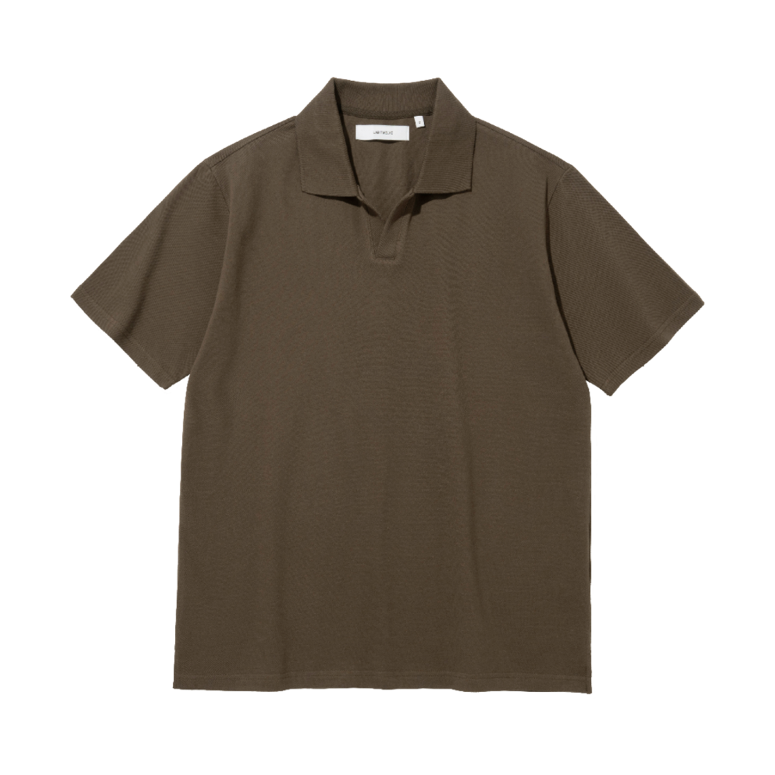 25SSOPT008 LAB TWELVE Overfit Pique Shirt Brown