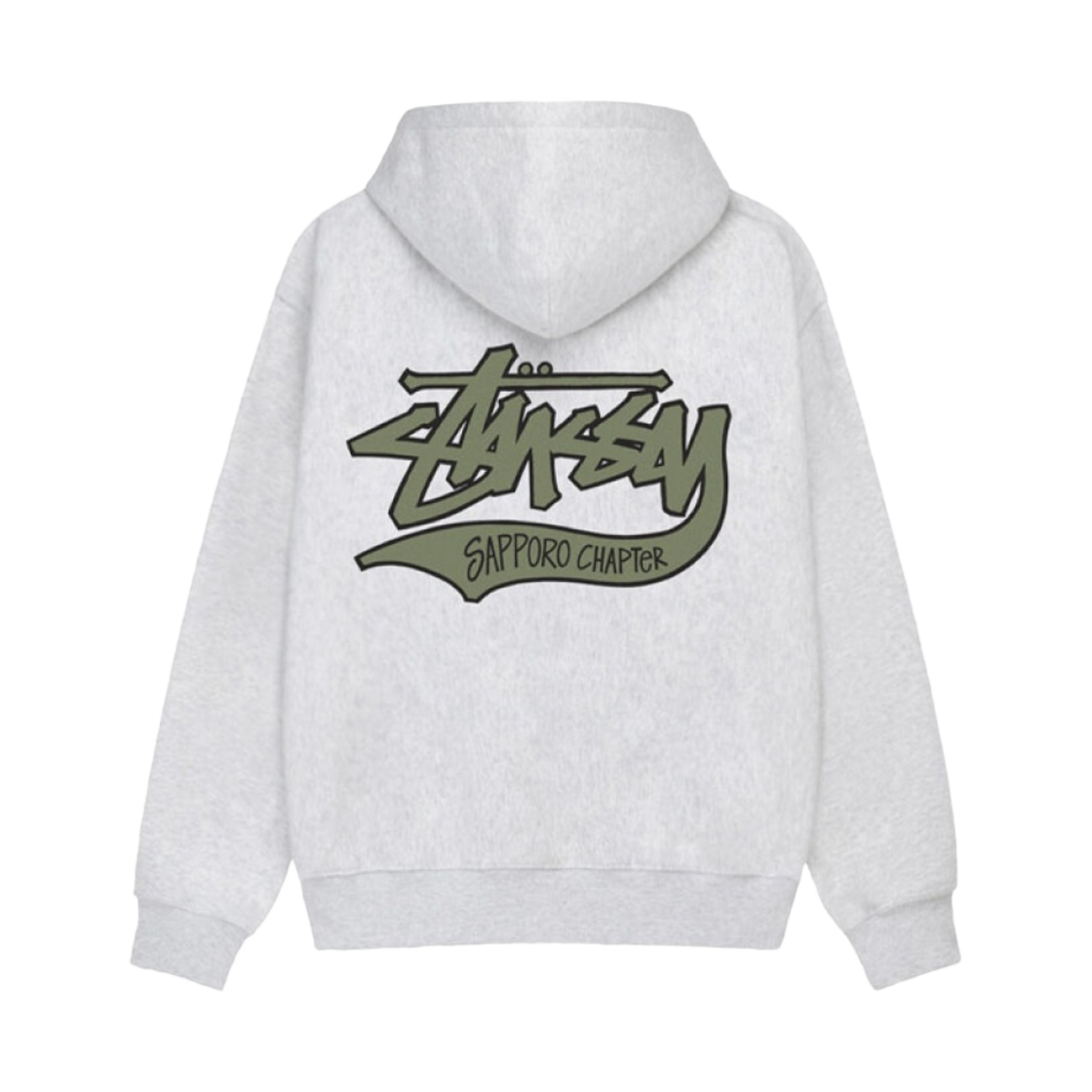 스투시 삿포로 후드집업 애쉬 헤더