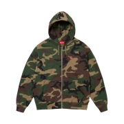 Supreme Small Box Zip Up Hooded Sweatshirt Woodland Camo - 24FW