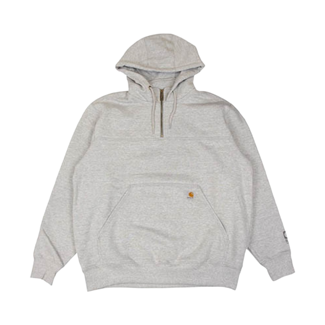 100617-034 Carhartt Rain Defender Loose Fit Heavyweight Regular Quarter Zip Hoodie Heather Grey