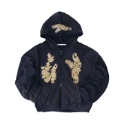 NAUTICA x Undermycar - NTC X UMC APLIQUE HOOD ZIP-UP - NAVY