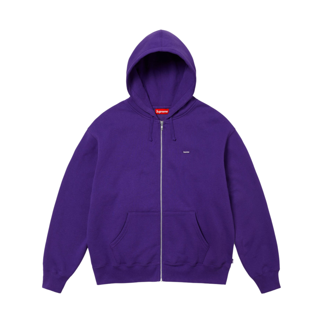 - Supreme Small Box Zip Up Hooded Sweatshirt Purple - 24FW