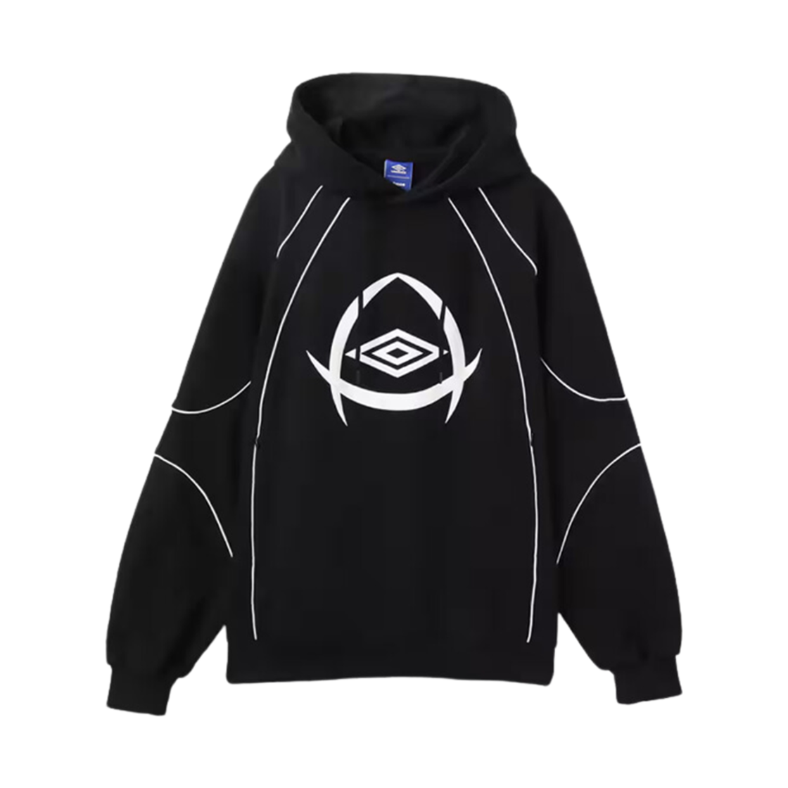 엄브로 x 아트모스 후드 스웨트셔츠 블랙(Umbro x Atmos Hoodie Sweatshirt Black)