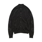 Polyteru Button Up Cardigan Ethnic Sleeves Black