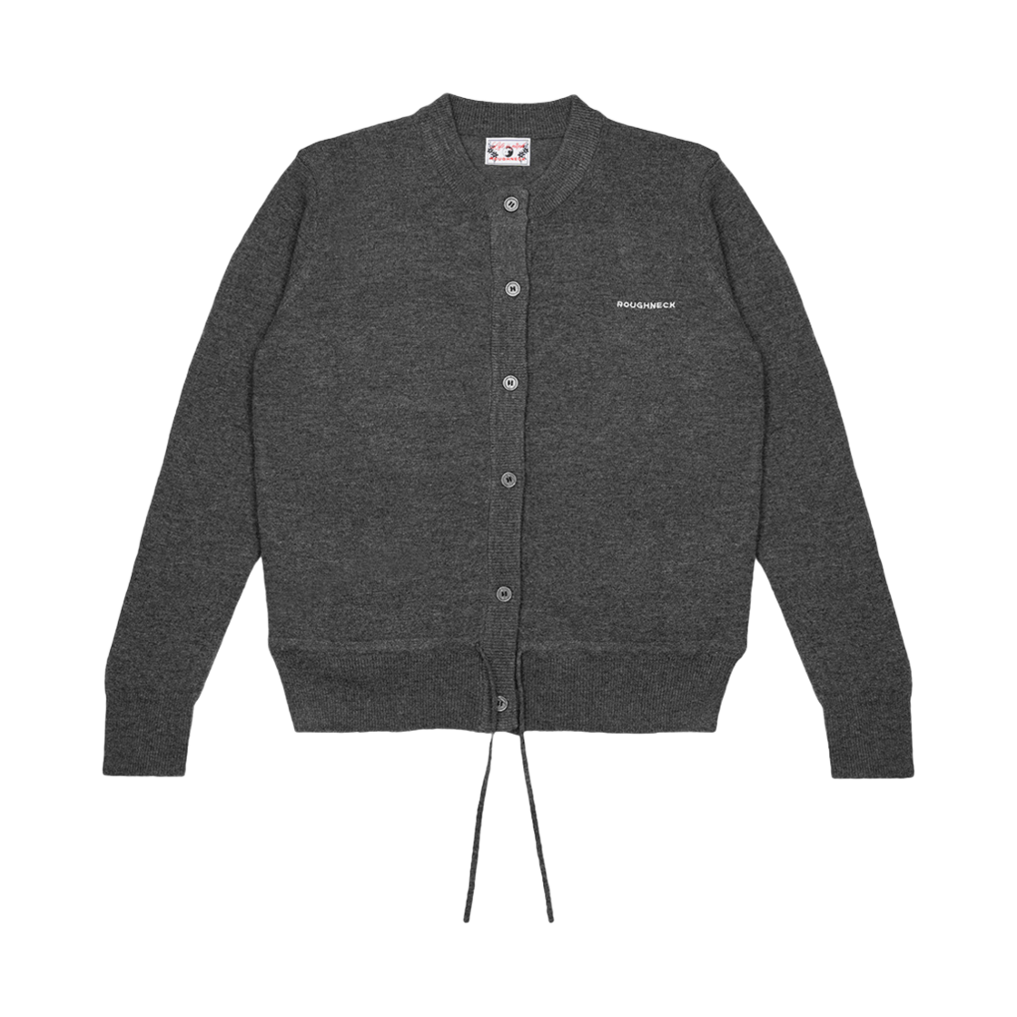 러프넥 스트랩 울 가디건 그레이(Roughneck Strap Wool Cardigan Gray)