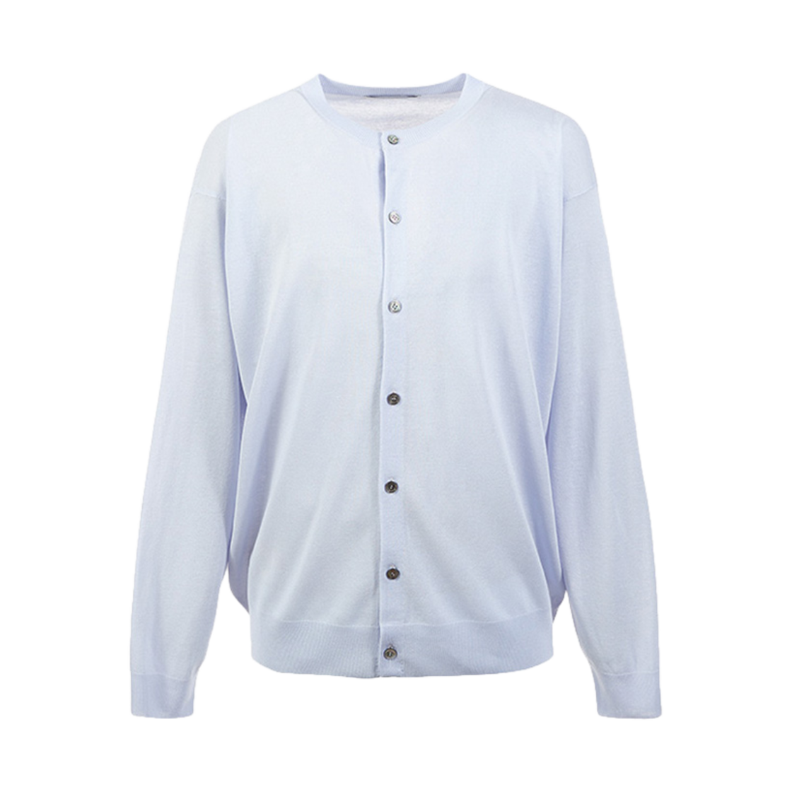 르917 시어 크루넥 가디건 블루(Le17Septembre Sheer Crewneck Cardigan Blue)