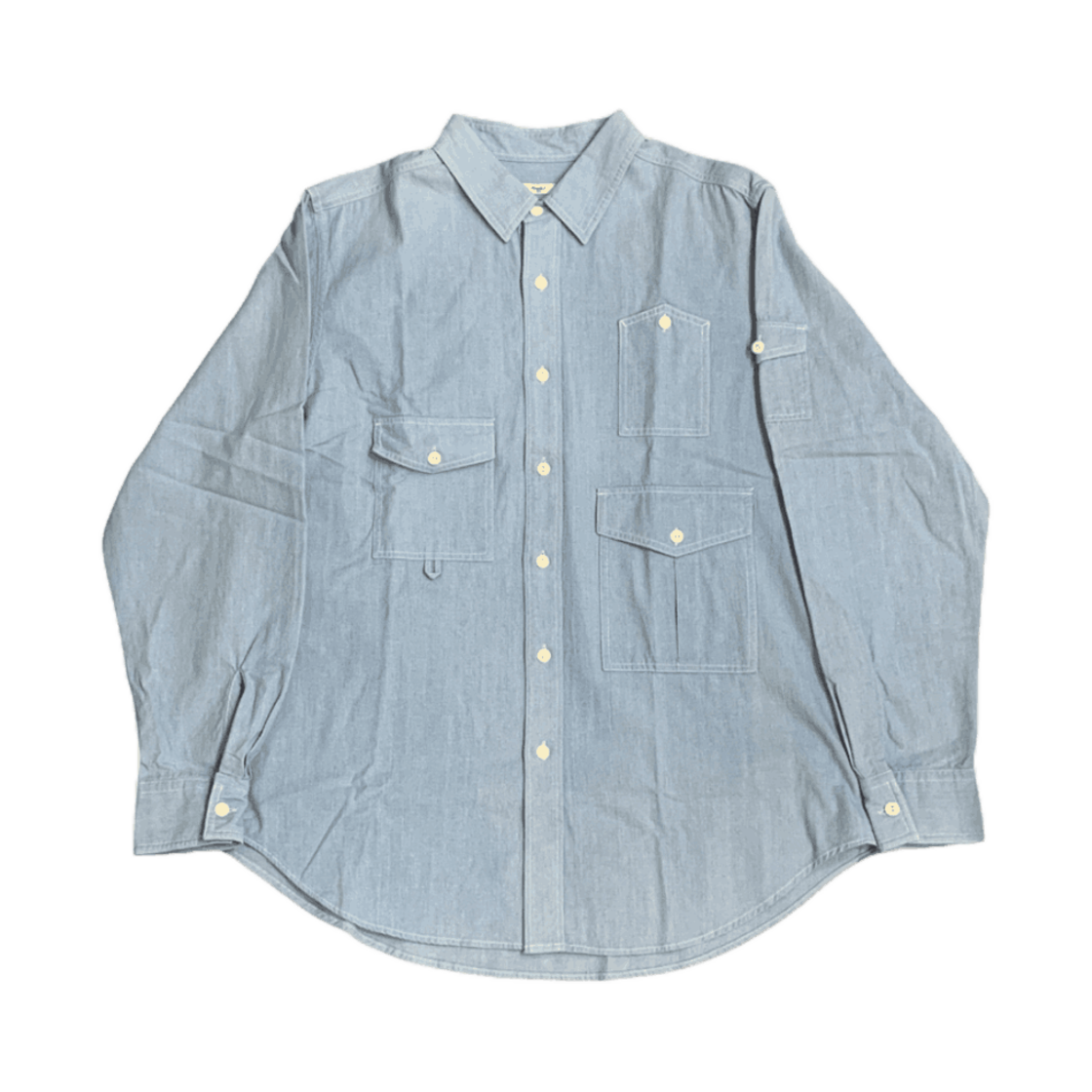 더 가이즈 ICC X FRANK J 2007 멀티포켓 셔츠 연청(The Guys ICC X FRANK J 2007 Multi-pocket shirt light blue)