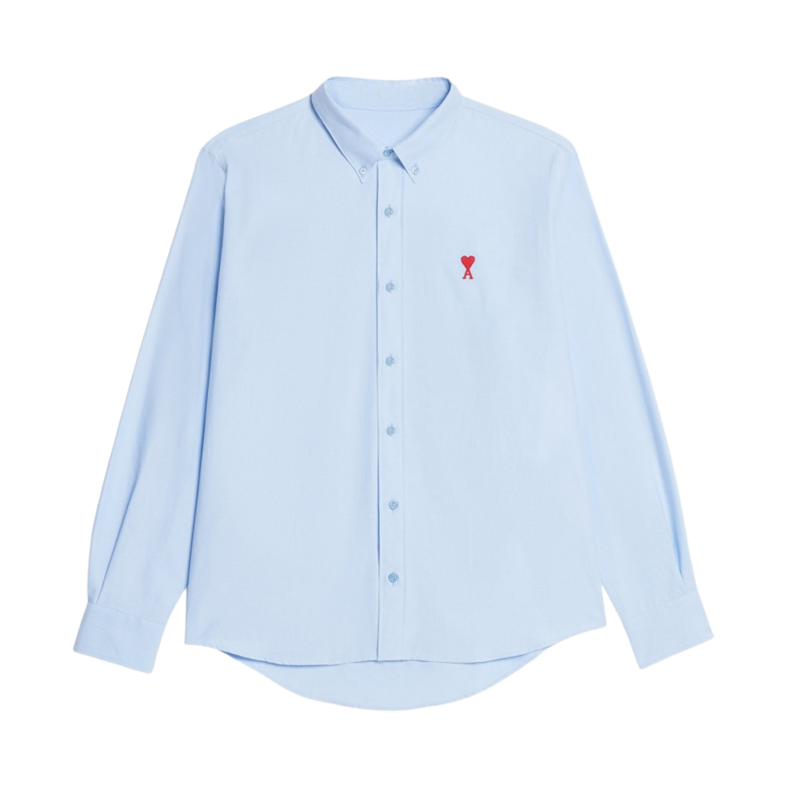 아미 스몰 하트 로고 옥스포드 버튼 다운 셔츠 스카이 블루(AMI de Coeur Oxford Button Down Shirt Sky Blue)
