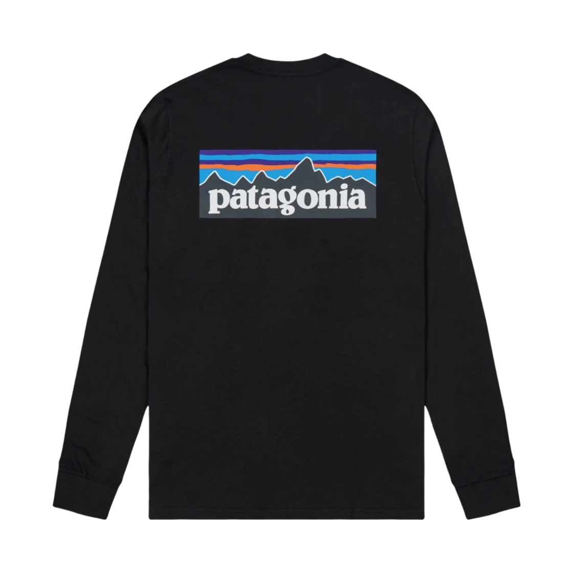 38518 Patagonia P-6 Logo Responsibili-Tee L/S Black