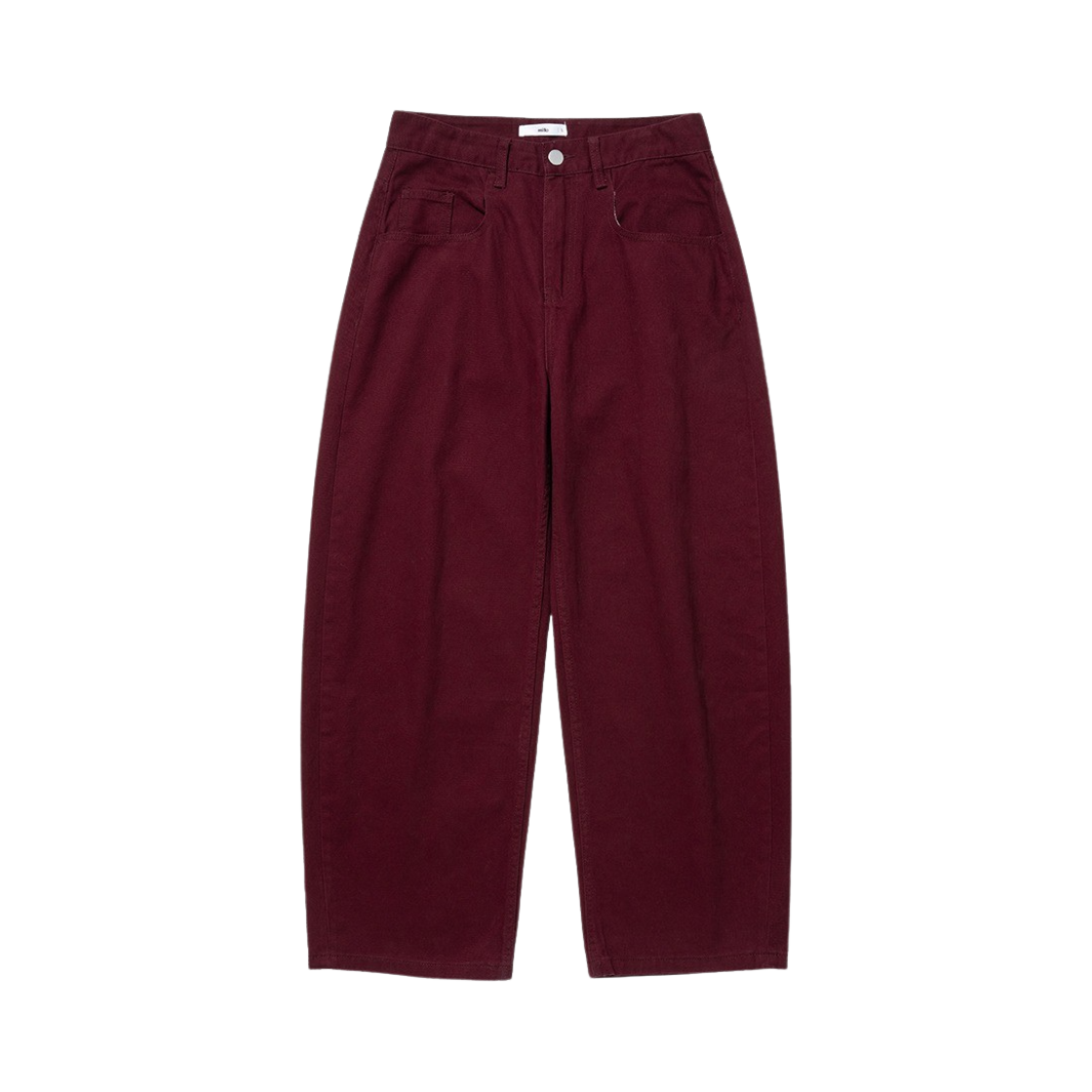 ML163BU Millo Archive Reflect Curved Pants Burgundy