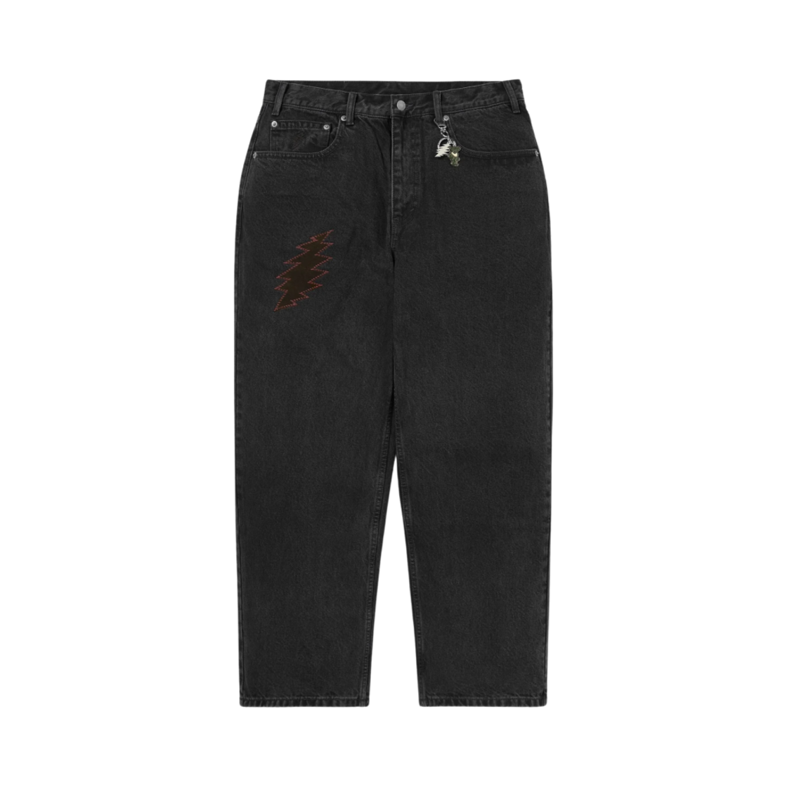GD243DPA5P01BLK Thisisneverthat x Grateful Dead Lightning Relaxed Jeans Black