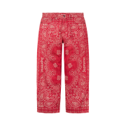 Supreme Bandana Jacquard Baggy Jean Red - 25SS