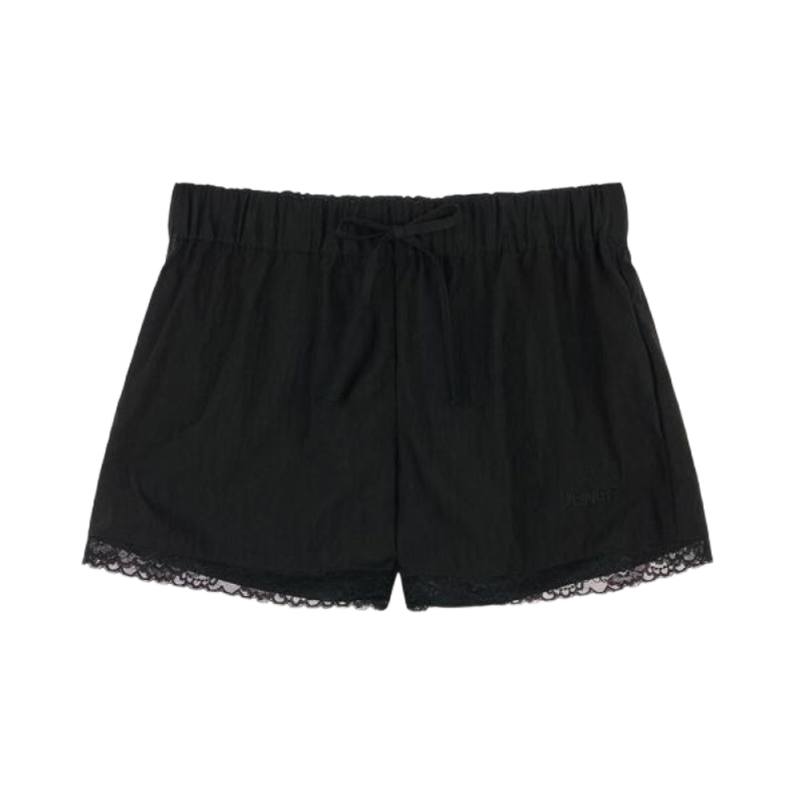 (W) 다이닛 레이스 숏 팬츠 블랙((W) Deinet Lace Short Pants in Black)