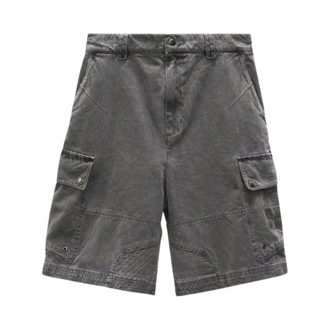 이그노타 코어:5 워시드 카고 쇼츠 차콜(Ignota Core:5 Washed Cargo Shorts Charcoal)